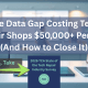 A data visualization titled “The Data Gap Costing Tech Repair Shops” showing how missing performance and customer data hurts independent repair businesses through lost revenue, inefficiencies, and missed growth opportunities in the tech repair industry.
