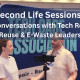 Second Life Sessions interview at Mobile Disrupt featuring a technology industry leader discussing tech repair, electronics reuse, circular economy, and the global e-waste crisis for the Tech Care Association.